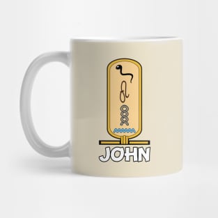 JOHN-American names in hieroglyphic letters-JOHN, name in a Pharaonic Khartouch-Hieroglyphic pharaonic names Mug